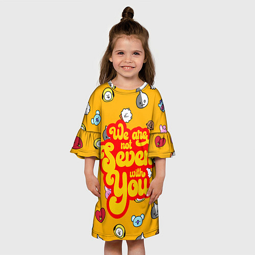 Детское платье ЗНАЧКИ BT21 BTS БТС / 3D-принт – фото 3