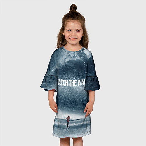 Детское платье Волна мыслей / 3D-принт – фото 3