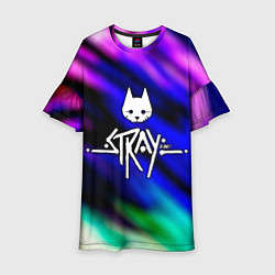 Платье клеш для девочки Stray, цвет: 3D-принт