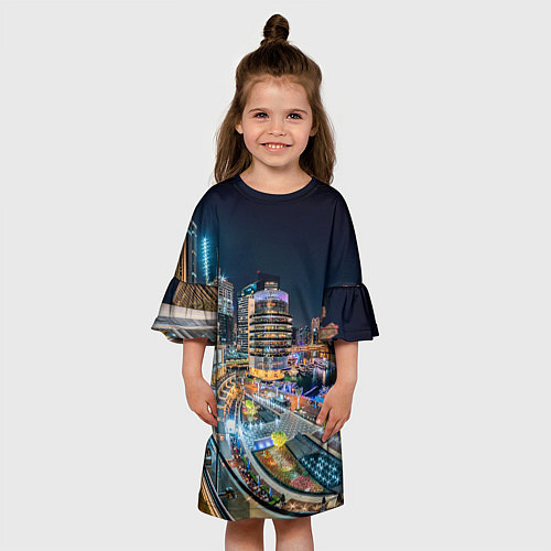 Детское платье Дубай Марина / 3D-принт – фото 3