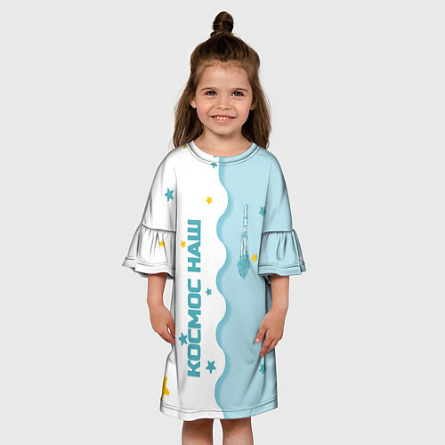 Детское платье ROSCOSMOS kids / 3D-принт – фото 3