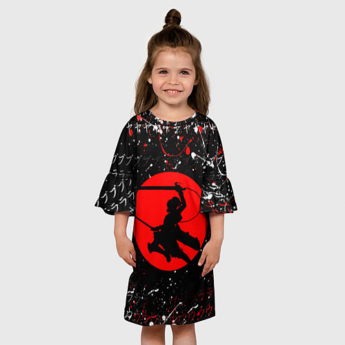 Детское платье Sasha Braus Красная луна / 3D-принт – фото 3