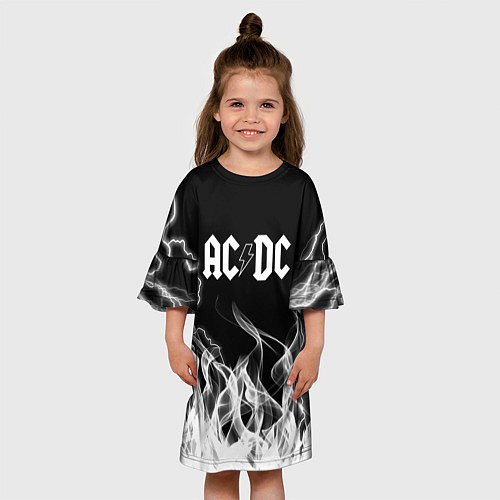 Детское платье ACDC Fire / 3D-принт – фото 3