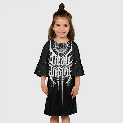 Детское платье DEAD INSIDE, Сороконожка / 3D-принт – фото 3