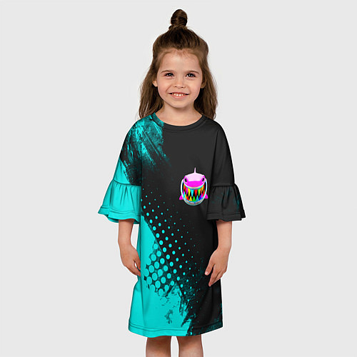 Детское платье 6IX9INE Текстура / 3D-принт – фото 3