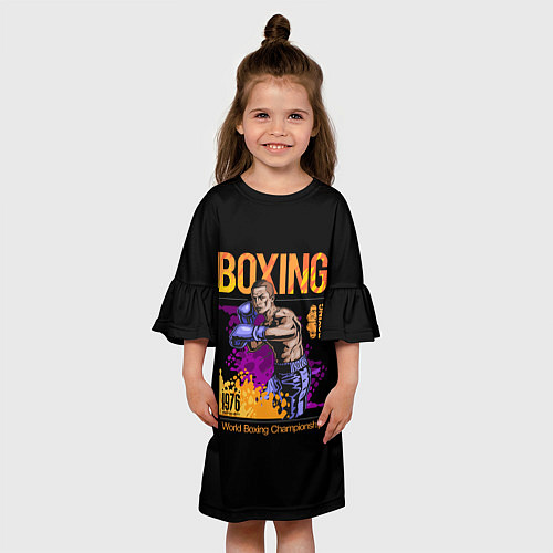 Детское платье BOXING - Бокс / 3D-принт – фото 3