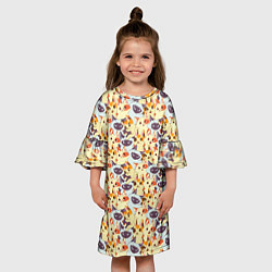 Платье клеш для девочки Kittеns, цвет: 3D-принт — фото 2