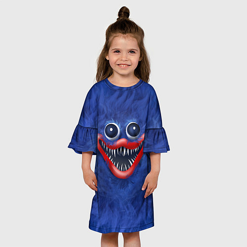 Детское платье Smile Huggy Wuggy / 3D-принт – фото 3