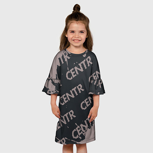 Детское платье CENTR Брызги / 3D-принт – фото 3