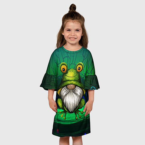 Детское платье Гном - лягушка / 3D-принт – фото 3