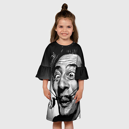 Детское платье Salvador Dali - grimace / 3D-принт – фото 3