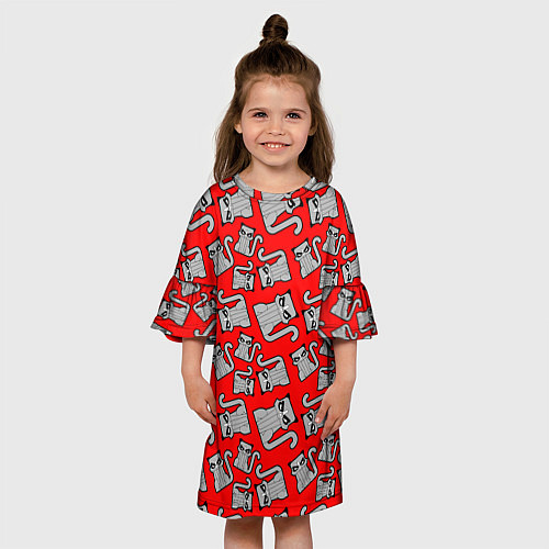 Детское платье Сворливый Кот / 3D-принт – фото 3