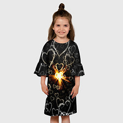Платье клеш для девочки Star in the Heart, цвет: 3D-принт — фото 2