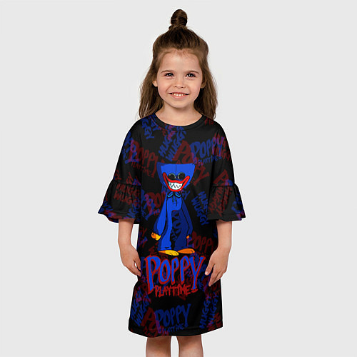 Детское платье Poppy Playtime ХАГГИ ВАГГИ / 3D-принт – фото 3
