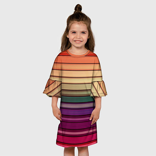 Детское платье CUBER RAINBOW / 3D-принт – фото 3