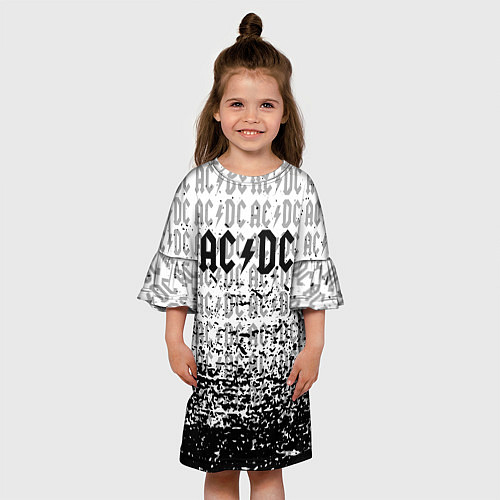 Детское платье ACDC rock / 3D-принт – фото 3