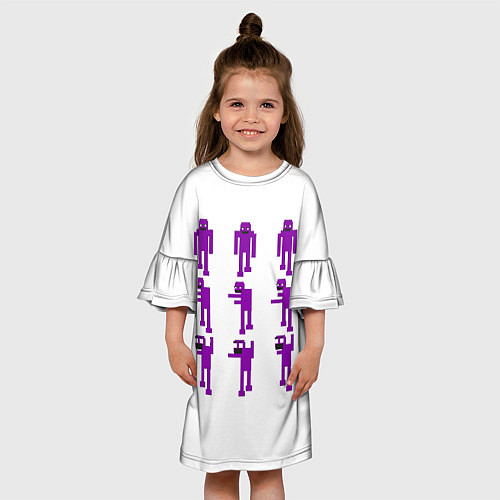 Детское платье Five Nights At Freddys purple guy / 3D-принт – фото 3