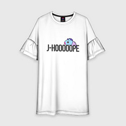 Платье клеш для девочки J-Hooope, цвет: 3D-принт