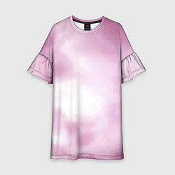 Платье клеш для девочки Tie-dye Pink, цвет: 3D-принт