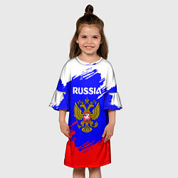Платье клеш для девочки Russia Геометрия, цвет: 3D-принт — фото 2