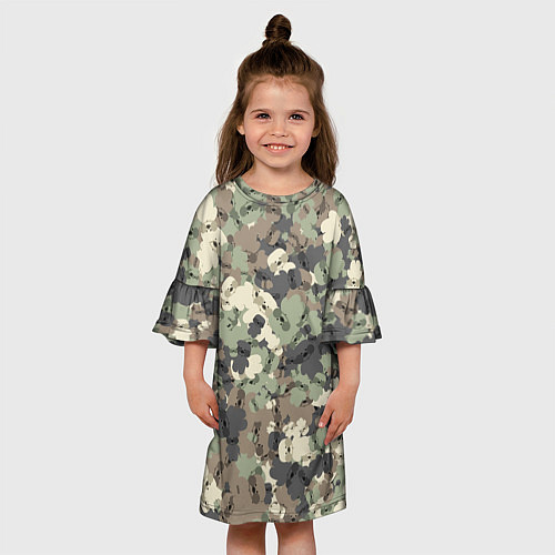 Детское платье Камуфляж с уточками Lalafanfan / 3D-принт – фото 3