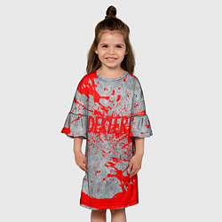 Платье клеш для девочки Декстер Новая Кровь Сериал супер класс!, цвет: 3D-принт — фото 2