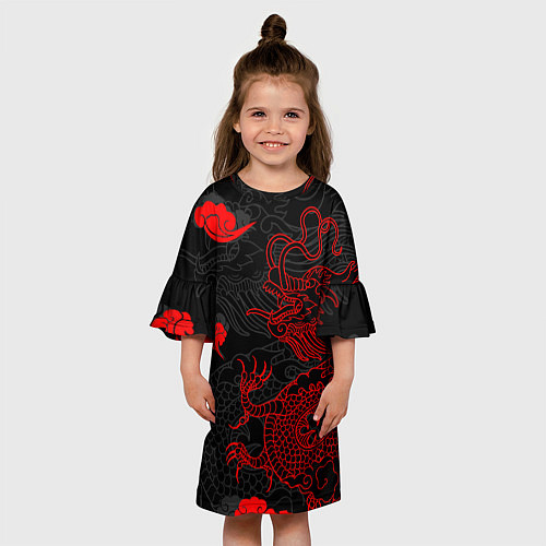 Детское платье Дракон Китайский дракон / 3D-принт – фото 3