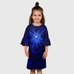 Платье клеш для девочки АвтоBMW, цвет: 3D-принт — фото 2