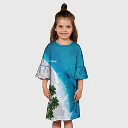 Платье клеш для девочки The beauty inside, цвет: 3D-принт — фото 2