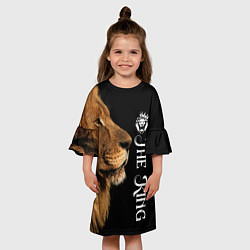 Платье клеш для девочки ЛЕВ КОРОЛЬ LION KING, цвет: 3D-принт — фото 2