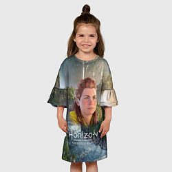 Платье клеш для девочки Элой Horizon, цвет: 3D-принт — фото 2