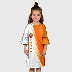 Платье клеш для девочки Roma Рома, цвет: 3D-принт — фото 2