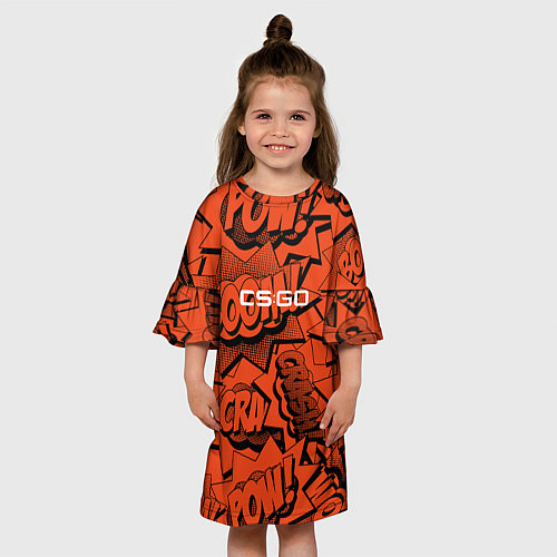 Детское платье CS:GO Boom! Бах! 2022 / 3D-принт – фото 3