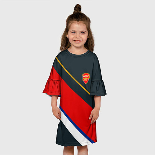 Детское платье Arsenal арсенал football / 3D-принт – фото 3
