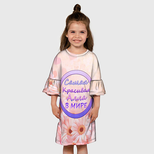Детское платье Самая красивая Алла / 3D-принт – фото 3