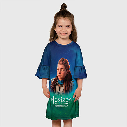Детское платье Horizon Forbidden West Sky / 3D-принт – фото 3