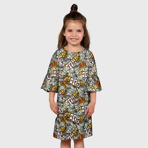 Детское платье Джекпот Jackpot / 3D-принт – фото 3