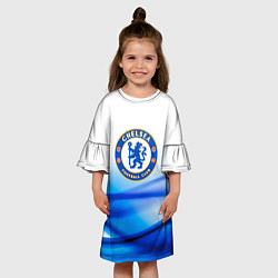 Платье клеш для девочки Челси chelsea, цвет: 3D-принт — фото 2