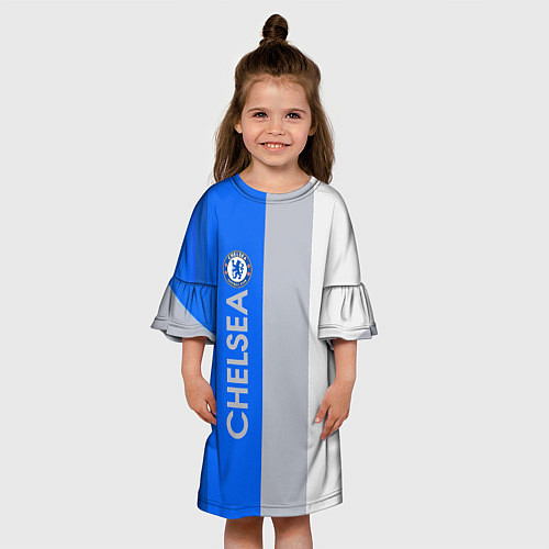 Детское платье Chelsea football club / 3D-принт – фото 3
