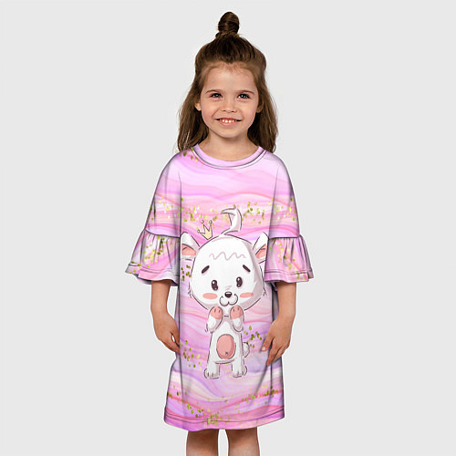 Детское платье Маленький медвежонок с короной / 3D-принт – фото 3
