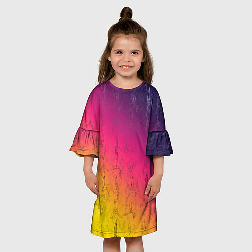 Детское платье Паттерн с воздушной гимнастикой / 3D-принт – фото 3