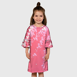 Платье клеш для девочки Весенняя ива, цвет: 3D-принт — фото 2
