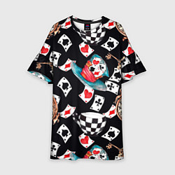 Детское платье Алиса в стране чудес - карты