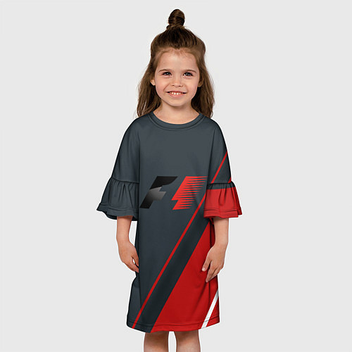 Детское платье F1 Большое лого / 3D-принт – фото 3
