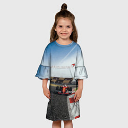 Платье клеш для девочки McLaren F1 Racing Team, цвет: 3D-принт — фото 2