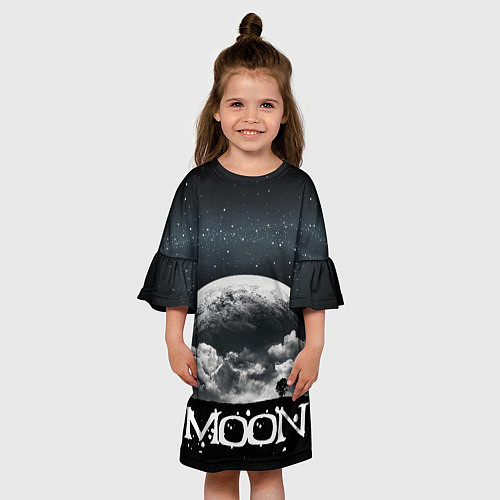 Детское платье Moon - луна 3d / 3D-принт – фото 3
