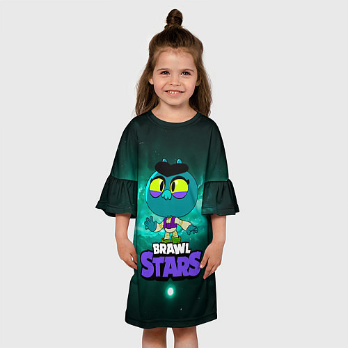 Детское платье Eve Brawl Stars Ева Бравлстарс / 3D-принт – фото 3