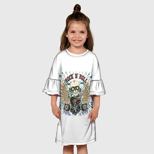 Детское платье ROCKNROLL музыкант / 3D-принт – фото 3