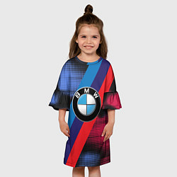 Платье клеш для девочки BMW Luxury, цвет: 3D-принт — фото 2