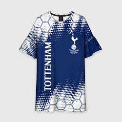 Платье клеш для девочки TOTTENHAM HOTSPUR Тоттенхэм, цвет: 3D-принт